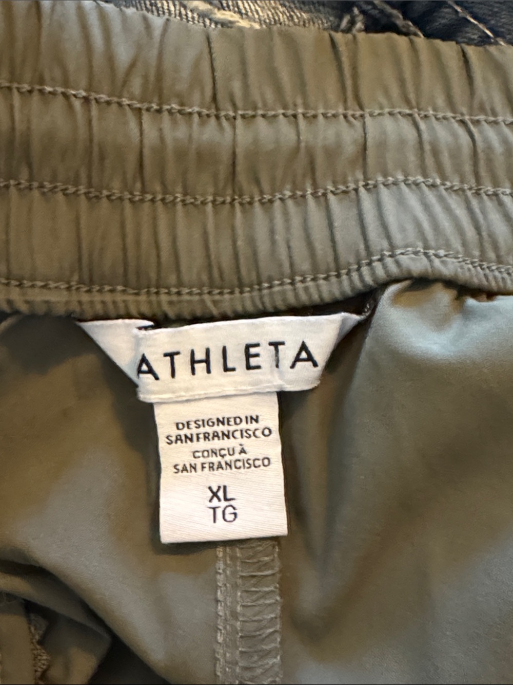 Athleta Olive Green Wide Leg Cargo Pants - Picture 6 of 6